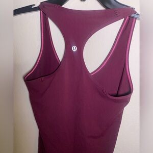 Lululemon Burgundy Racerback Tank Top